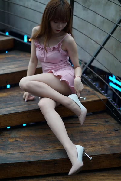 [萌甜物语]XM114《粉色小短裙-抹茶》