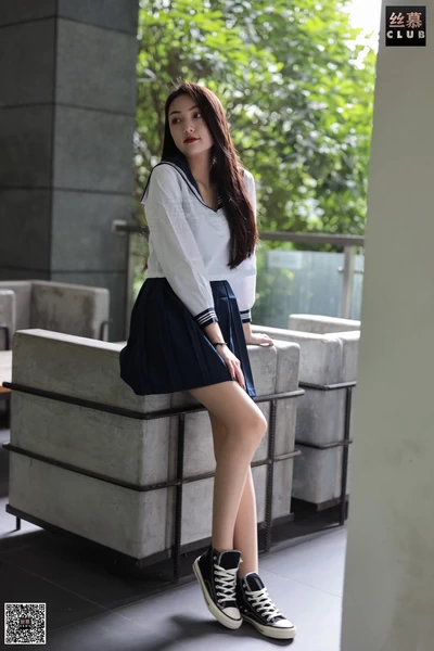 丝慕写真 SM088 模特：诗晴 天天一元《诗晴JK制服》