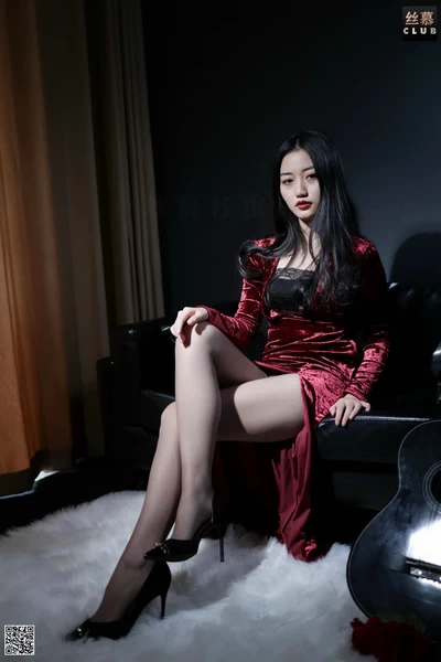 丝慕写真 SM097 模特：双双 天天一元 《暗调之夜》